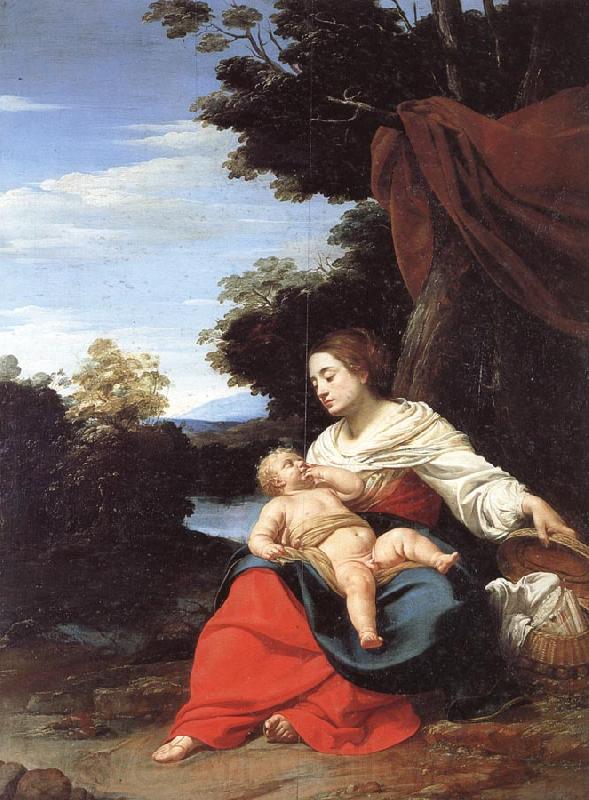 VOUET, Simon Madonna of the Basket Norge oil painting art